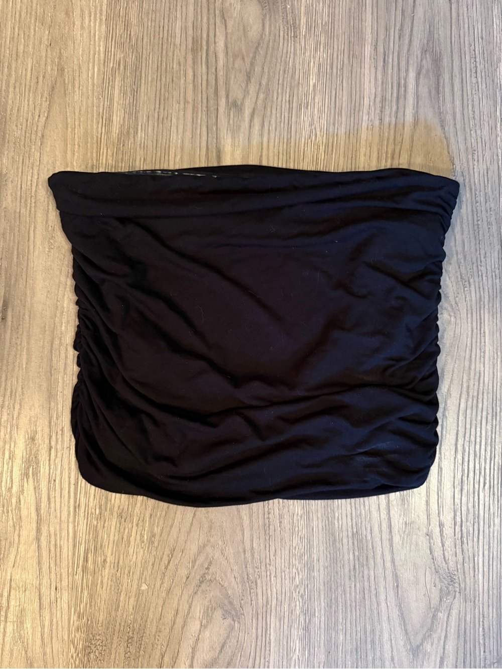 a new day Black Ruched Tube Top